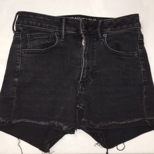 Black Jean Shorts